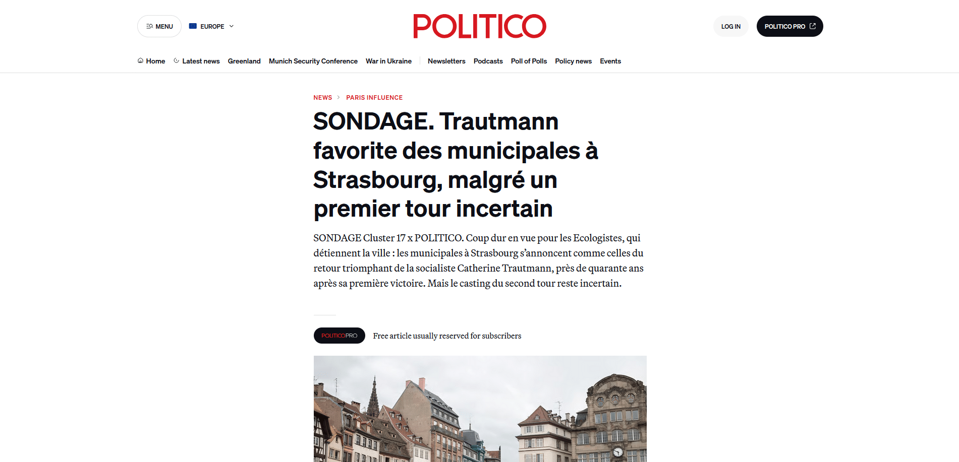 politico strasbourg maire Politico strasbourg maire