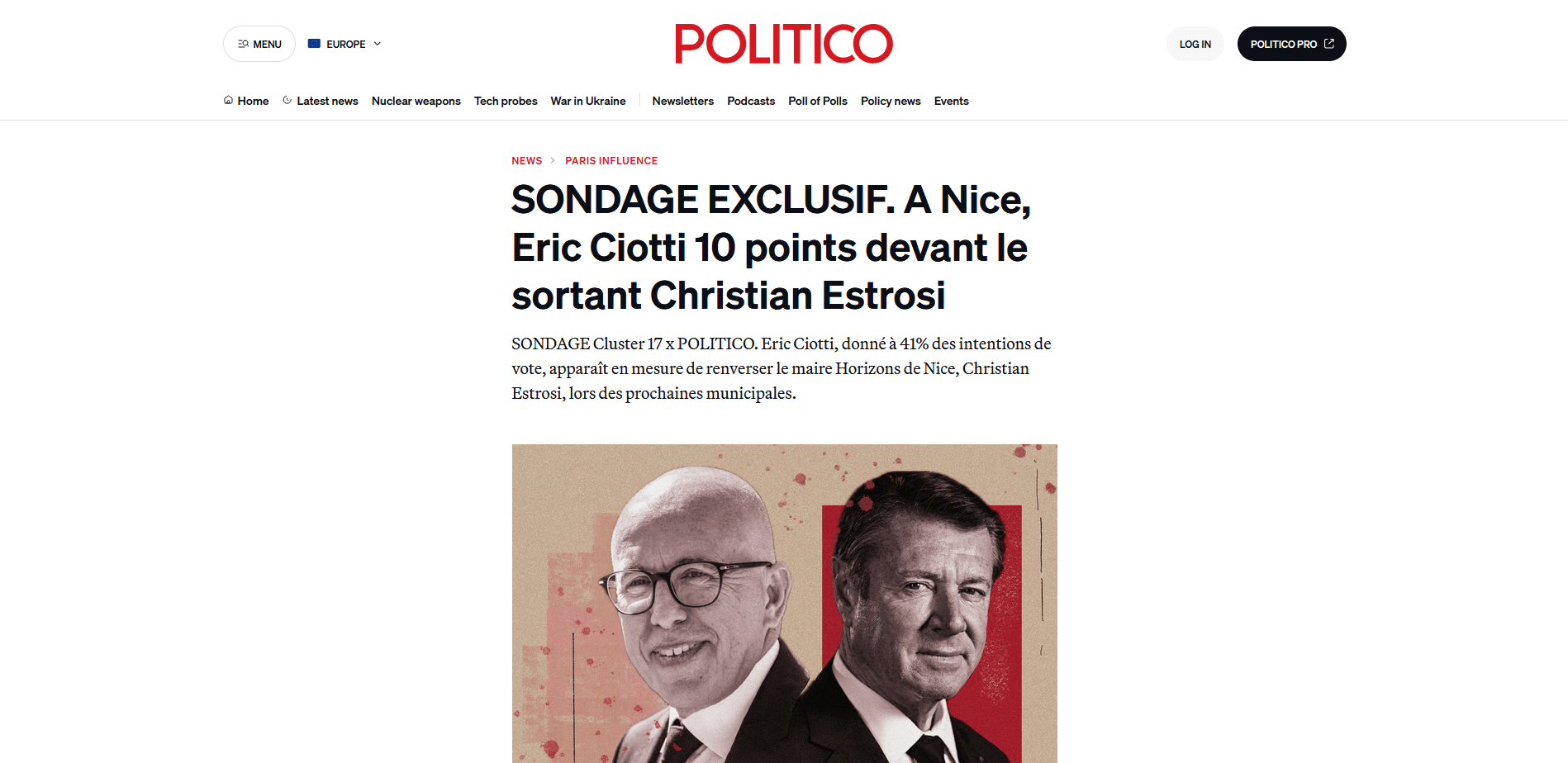 sondage nice maire Sondage nice maire