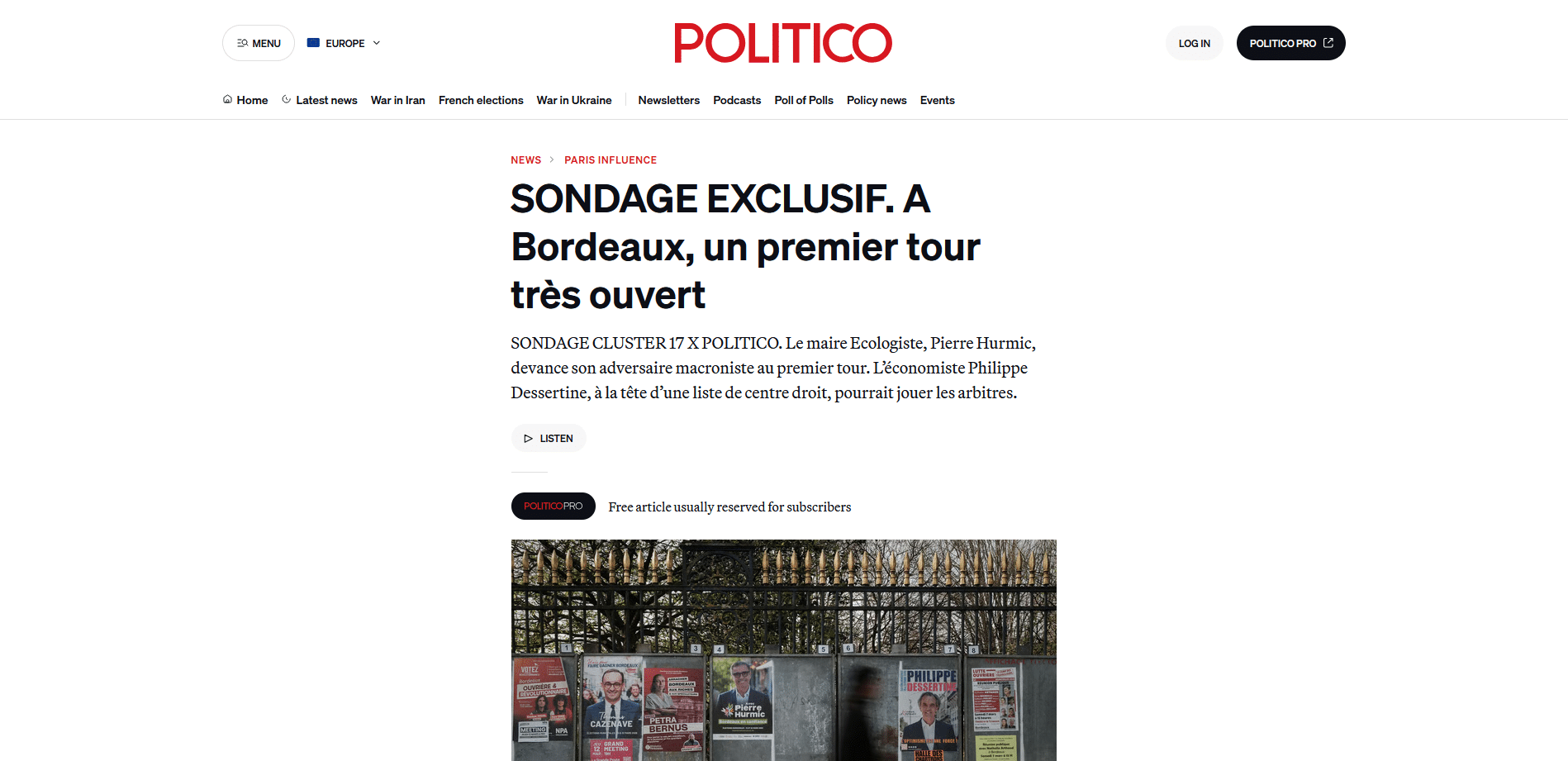 bordeaux politico Bordeaux politico
